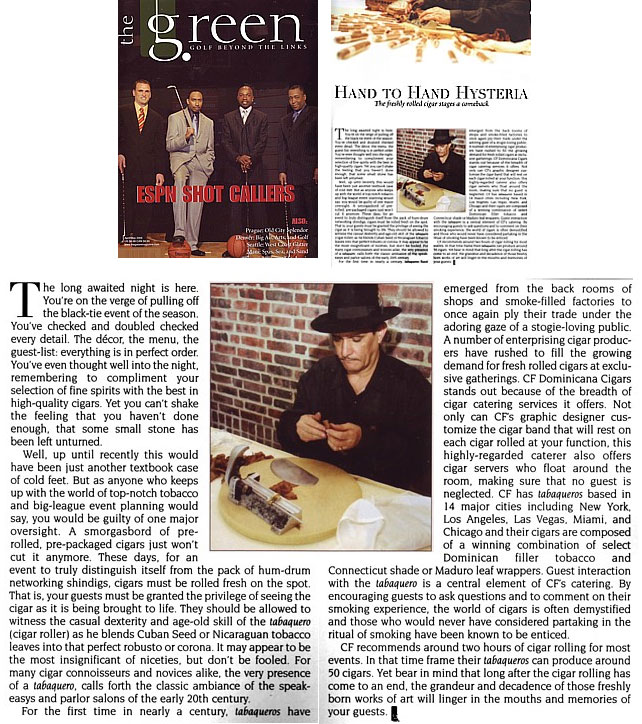 CF Cigars Press Page